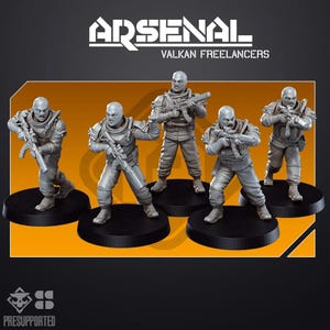 Arsenal: Valkan Freelancers (5) - SKULLFORGE | 3D printed