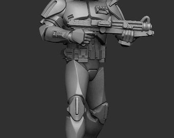Airborne Commander Cody - DARK FIRE | Legion compatible - 3D printed