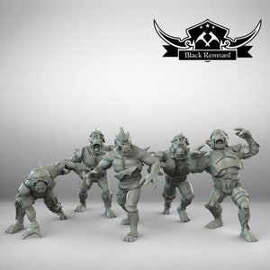 Rakghouls (5) - BLACK REMNANT | Legion compatible - 3D printed