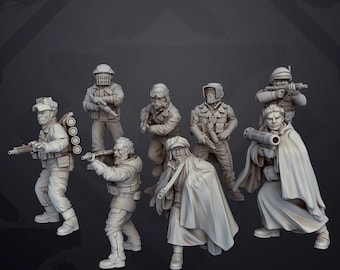 Partisan troopers Set 2 (8) - SKULLFORGE | Legion compatible - 3D printed
