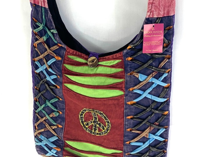 Hippy Button Bag - the classic cotton day bag