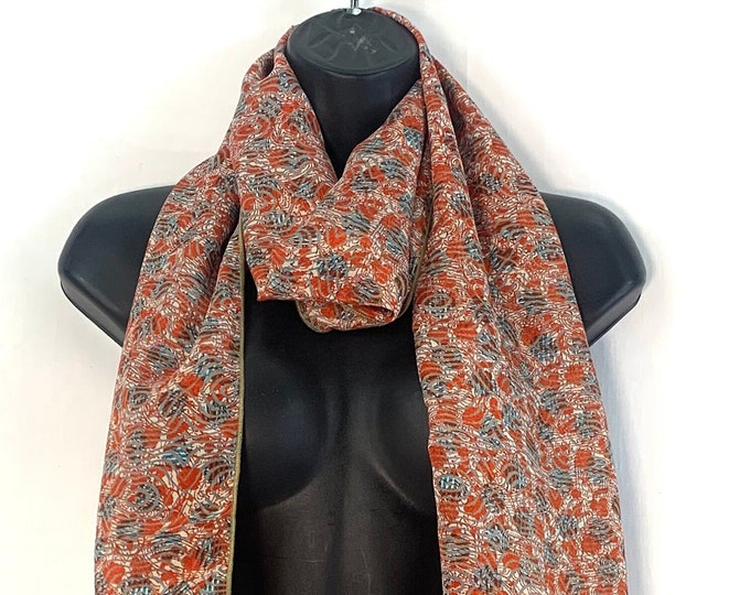 Light Silk Scarf, comes in a Special Carry or Gift Bag 78” (198cm) wide & 12” (30cm) long. The classic beautiful gift for her.