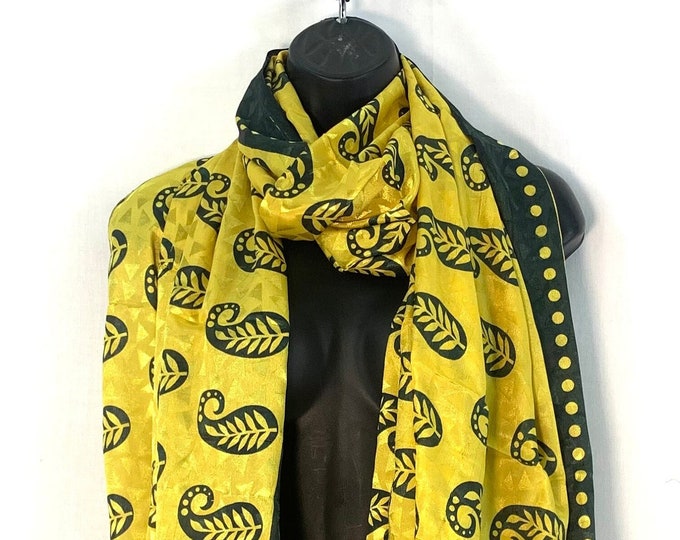Light Silk Scarf. 78” (198cm) long & 30” (76cm) wide. comes in a  Special Gift Bag.  The classic beautiful gift for her