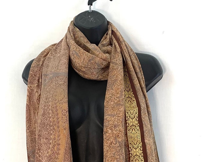 Light Silk Scarf. 78” (198cm) long & 30” (76cm) wide. comes in a  Special Gift Bag.  The classic beautiful gift for her
