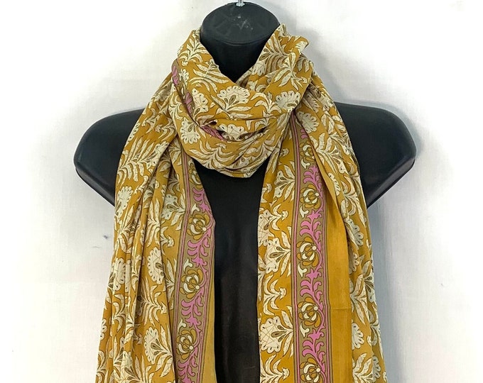 Light Silk Scarf. 78” (198cm) long & 30” (76cm) wide. comes in a  Special Gift Bag.  The classic beautiful gift for her
