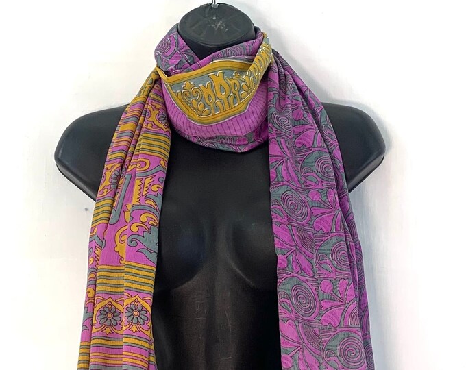 Light Silk Scarf. 78” (198cm) long & 30” (76cm) wide. comes in a  Special Gift Bag.  The classic beautiful gift for her