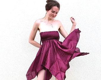 The Fairy Dress in Summer Silk. (The Perfect Bridesmaid, Dance Party Dress) Flattering Very Comfortable.