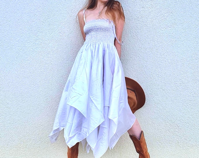 The Fairy Dress in Summer Silk. (The Perfect Bridesmaid, Dance Party Dress) Flattering Very Comfortable.