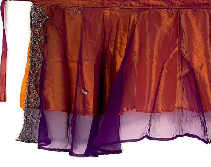 Lotus Flower, Aari Mini 2 Layer Wrap Skirt.  SKU:2010-2741
