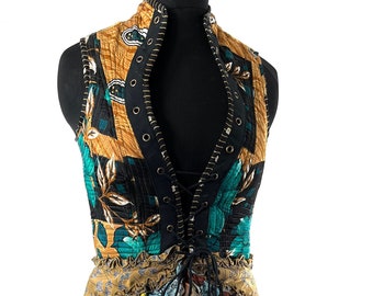 Corset Dress XL Amalie - Silk - Fantasy Steampunk - Sleeveless - Bustle SKU:2043-7764