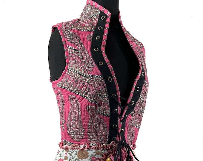 Corset Dress L. Amalie Silk Fantasy Steampunk sleeveless dress; a perfect Cosplay Renaissance Bustle SKU:2042-7745