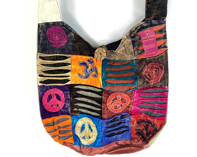Hippy Button Bag - the classic cotton day bag