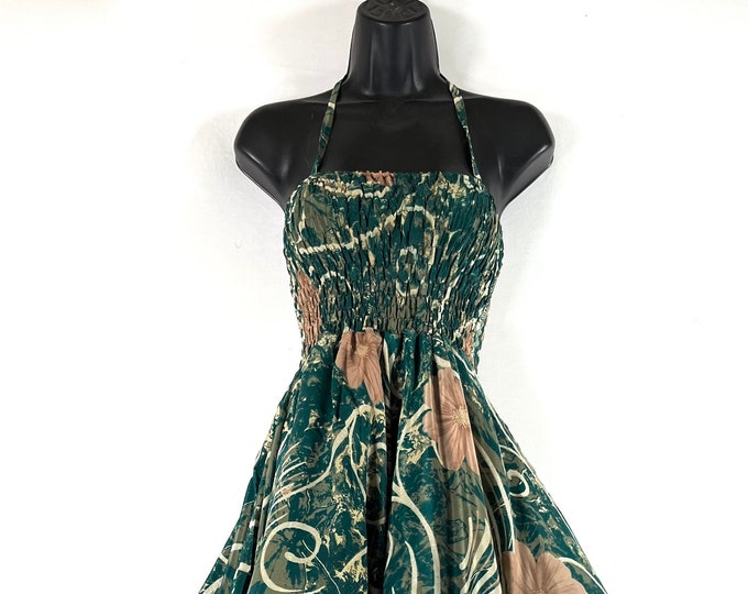 Tatiana Fairy Dress 43" (109cm) Long, One Size; Silk Maxi Summer Dress, Tall Girl Sundress, SKU: 902-7588