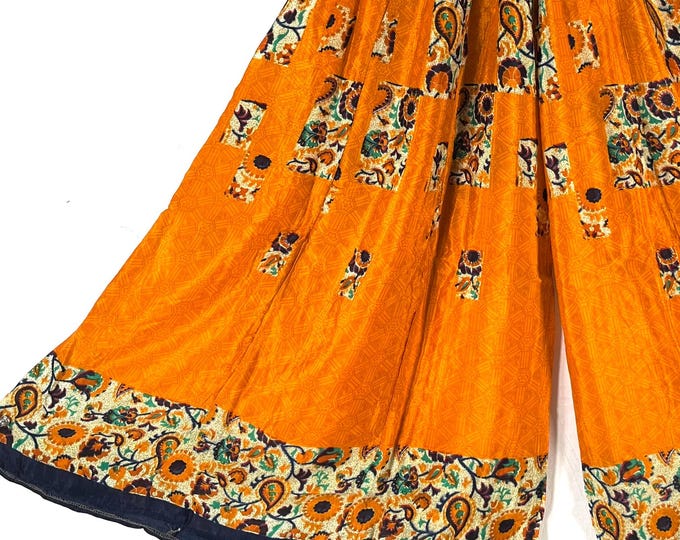 Eloise Culottes in Summer Silk, One size trousers with Elasticated Waist. (Wide Leg Palazzo Pants)  SKU:830-8715