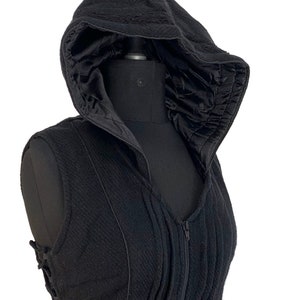 Pixie Hooded Vest;  Gothic, Elven, Festival, REN Faire Camping