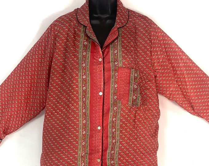 L. Romilly Silk Shirt Dress, Long Sleeve with Pocket and buttons at front. Soft sari, Loose & Comfy SKU:322-4986