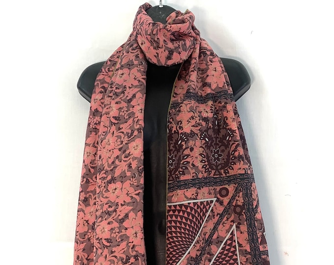 Light Silk Scarf. 78” (198cm) long & 30” (76cm) wide. comes in a  Special Gift Bag.  The classic beautiful gift for her