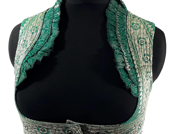 XL Underbust Corset Bustier Top Silk; Renaissance Bodice  SKU:444-8226