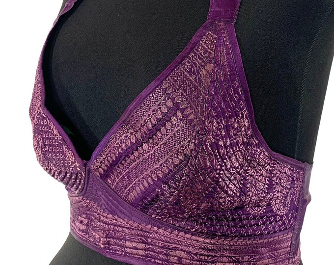 3XL. Phoenix Tribal Top. New cut in Silk brocade. SKU:1027-5933