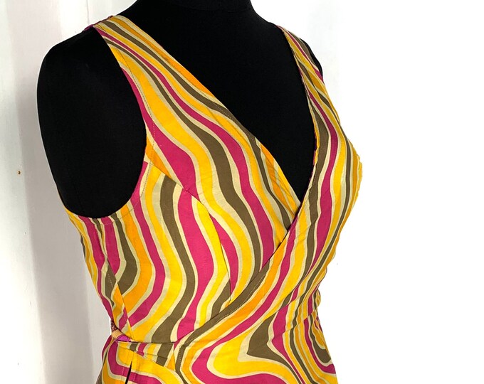 M. Wrap Star, Reversible double layer silk wrap party dress - Two dresses in one SKU:728-1883