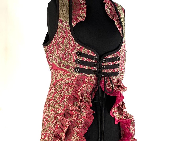 2XL. Celeste Bustier Underbust Corset Dress in Silk SKU:981-5472