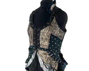 2XL Varuna Corset Dress - Silk Brocade (SKU:2002-8095)