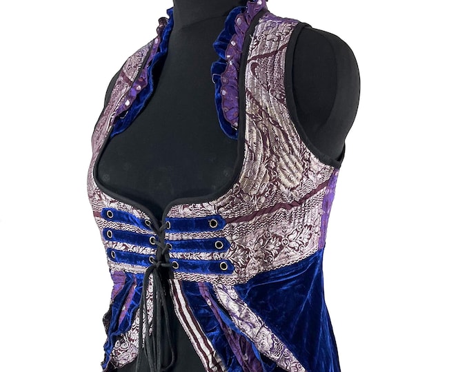 3XL. Celeste Velvet Underbust Corset Dress with adjustable skirt SKU:2126-9536