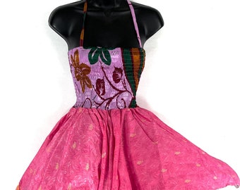 Elvina Fairy Dress; Silky One Size Sundress comfortable & ethical, Length 87cm (34") SKU:901-8359