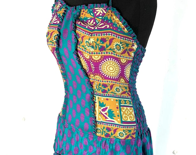 Ruby Fantasy Dress; Silk Elven Eco Dress  SKU:735-2052