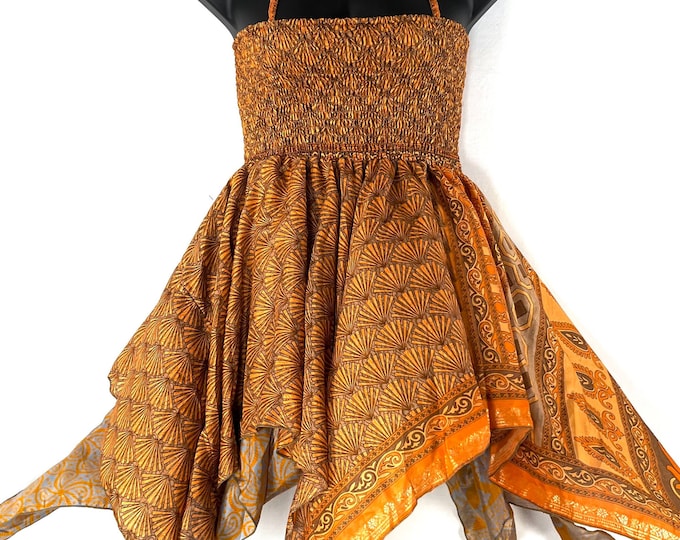 Gina Plus size, Fairy Dress Long 38" in Summer Silk (An ideal Maternity, Tall Girl Dress) SKU:906-7339