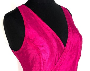 M. Wrap Star, Reversible double layer silk wrap party dress - Two dresses in one SKU:728-1882