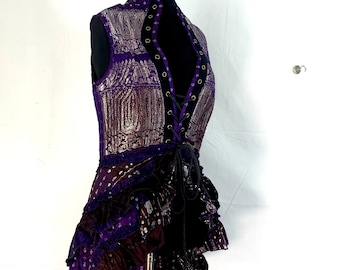 L Isabella Corset  Dress - Steampunk - Silk Brocade (SKU:2001-2825)