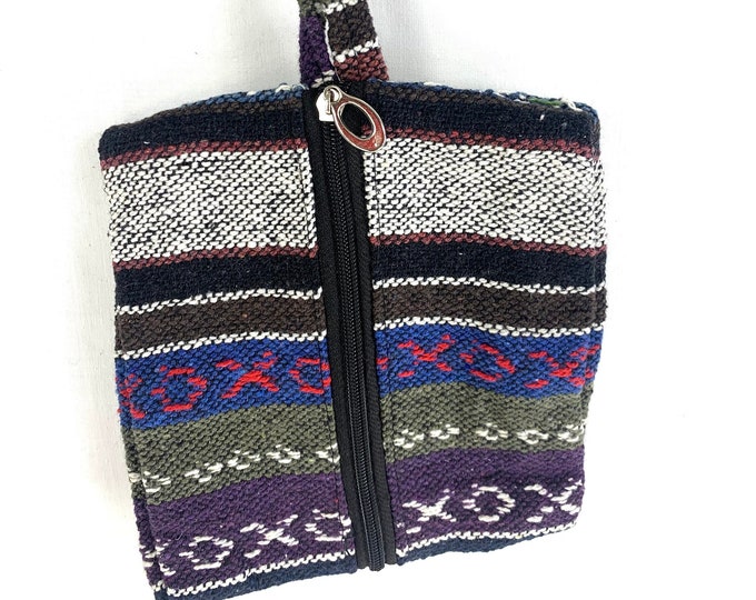 Hippy Coin Purse with Zip. Handmade in Cotton