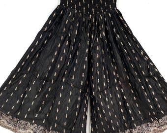 2XL Amy Culottes - Silk Brocade - Wide Leg Palazzo Pants (SKU:812-9164)