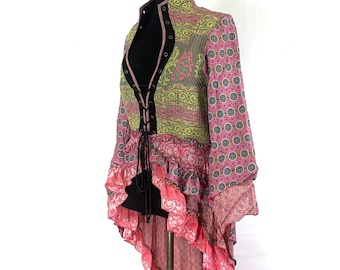 XL Seraphina Corset Dress, Silk, Long Sleeves.  SKU:1008-3170