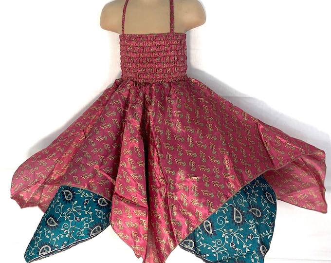 Girls Silk Fairy Dress, 2 to 6 years old (Hard Wearing & Easy Clean) SKU:900-2444