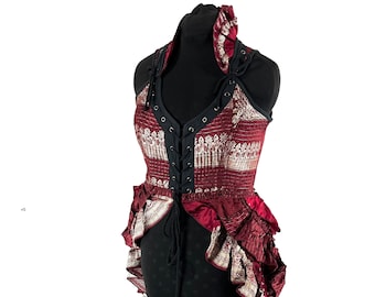 L Varuna Corset Dress - Silk Brocade (SKU:2002-7502)