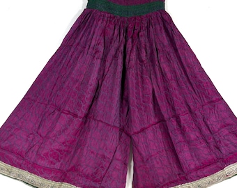 2XL Amy Culottes - Silk Brocade - Wide Leg Palazzo Pants (SKU:812-9163)