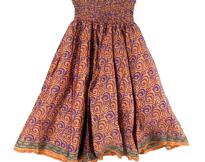 2XL. Emilie Short Leg Culottes in Summer Silk, One-Size Plus Plus with Elasticated Waist. (Wide Leg Palazzo Pants)  SKU:823-7426