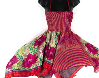 Elvina Fairy Dress; Silky One Size Sundress comfortable & ethical, Length 87cm (34") SKU:901-8364