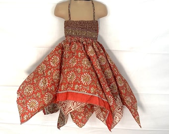 Girls Silk Fairy Dress; 2-6 years - Hard Wearing - Easy Clean (SKU:900-2456)