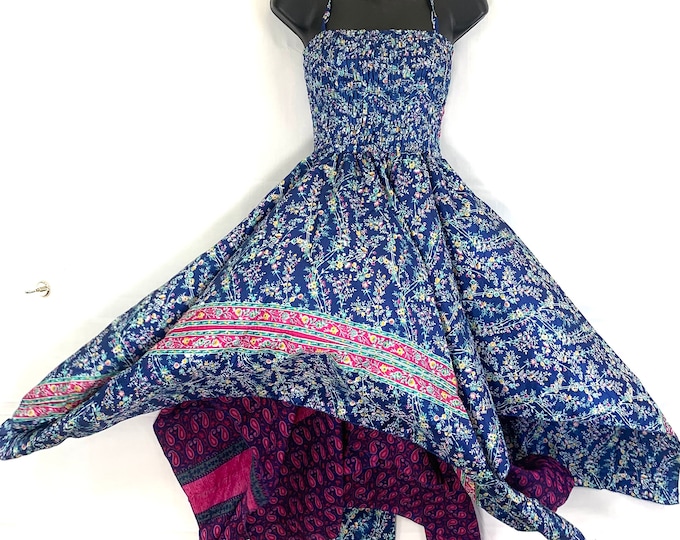 Aurora Summer Silk Fairy Dress Long 47" in One size (The Festival, Tall Girl Dress) SKU:902-3106