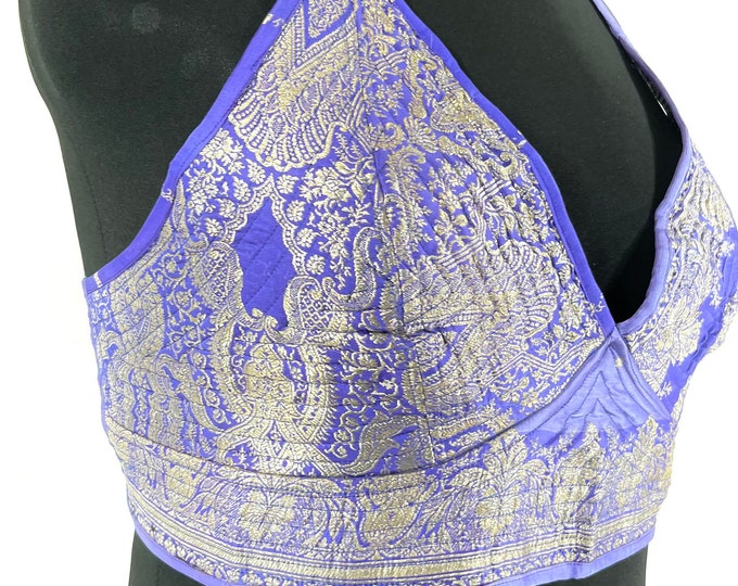 3XL Phoenix Tribal Top. New cut in Silk brocade. SKU:1027-7661