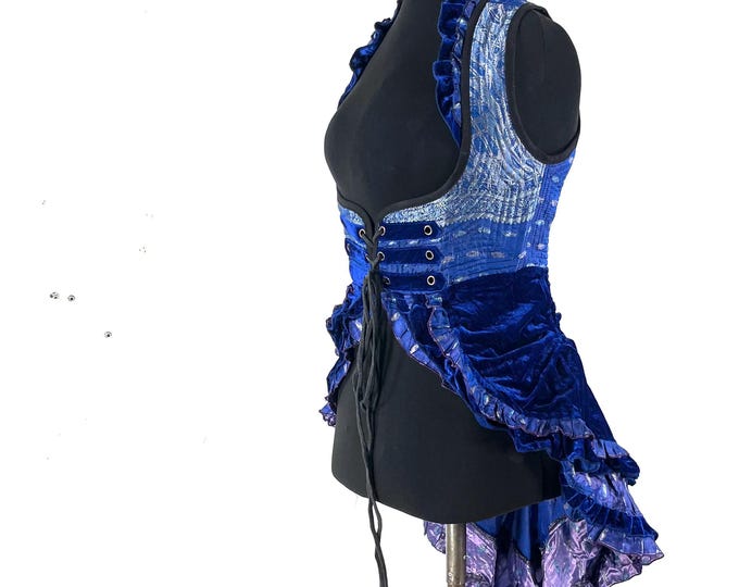 S. Celeste Velvet Underbust Corset Dress with adjustable skirt SKU:2121-9490
