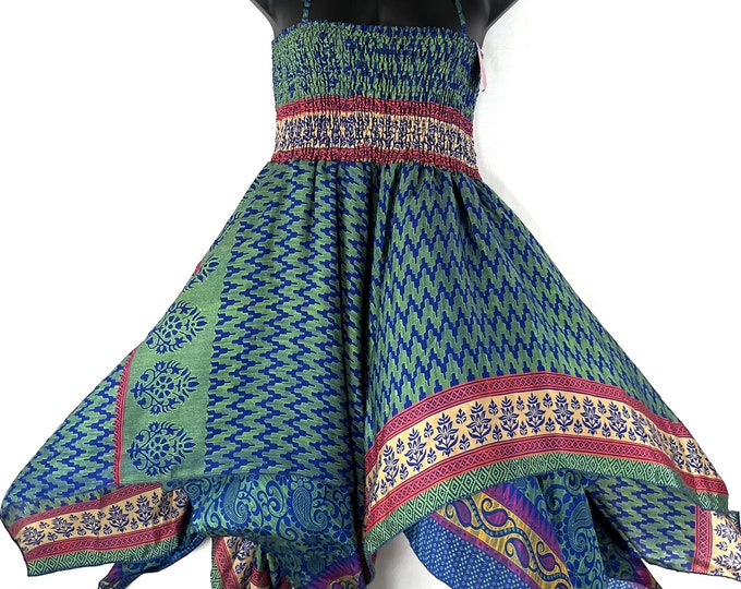 Lilian Plus Plus Size Long Silk Fairy Dress with 2XL bust (The Summer Hippy Dress) SKU:909-7373