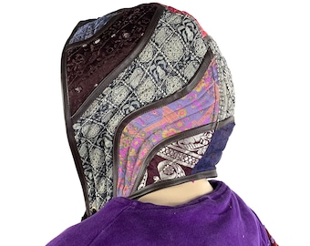 Avalon Hood. Beautiful silk satin brocade. Great for LARP, Pixies, Cosplay & Renaissance festivals