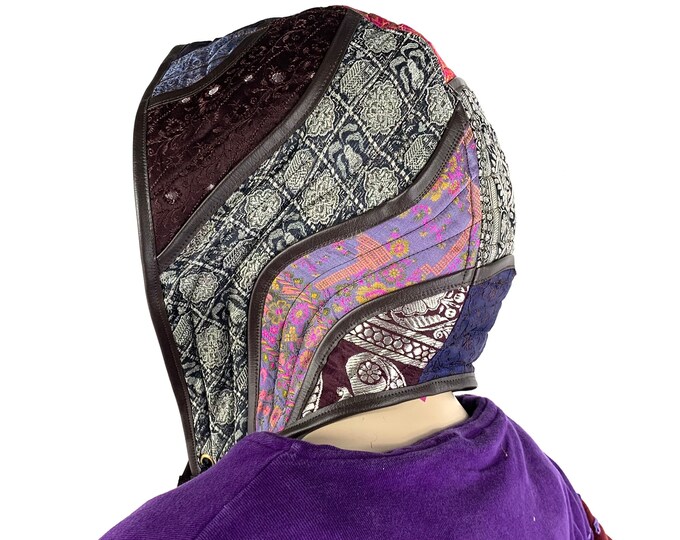 Avalon Hood. Beautiful silk satin brocade. Great for LARP, Pixies, Cosplay & Renaissance festivals