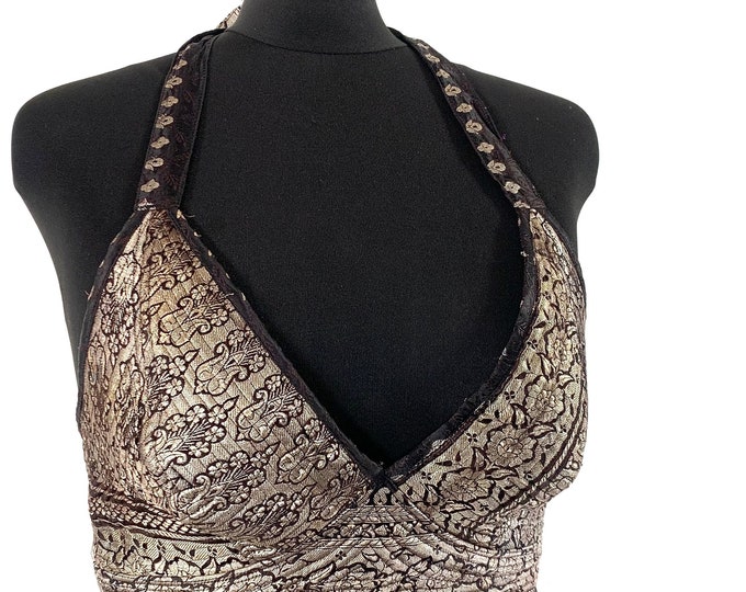 3XL. Phoenix Tribal Top. New cut in Silk brocade. SKU:1027-5931