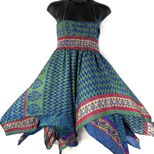 Lilian Plus Plus Size Long Silk Fairy Dress with 2XL bust (The Summer Hippy Dress) SKU:909-7373