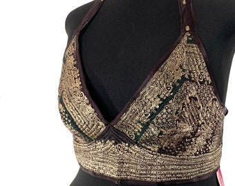 3XL. Phoenix Tribal Top. New cut in Silk brocade. SKU:1027-5940